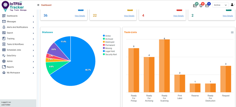 File Management System Dashboard