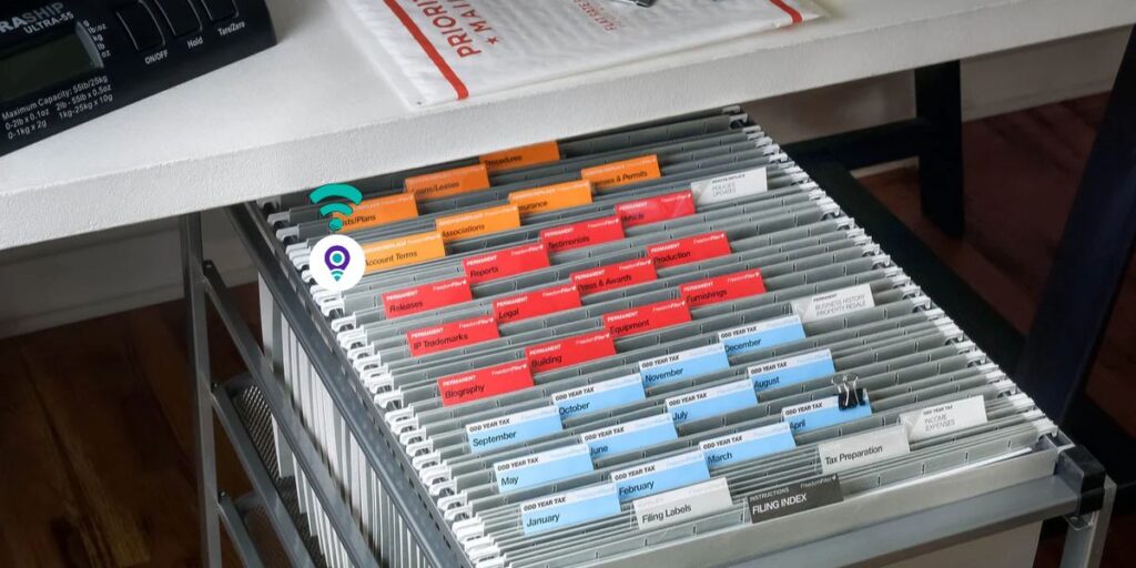 RFID Label Printing of Files and Folders