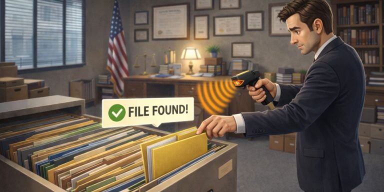 Proactive File Tracking With RFID facility detection zones using IoTFileTracker