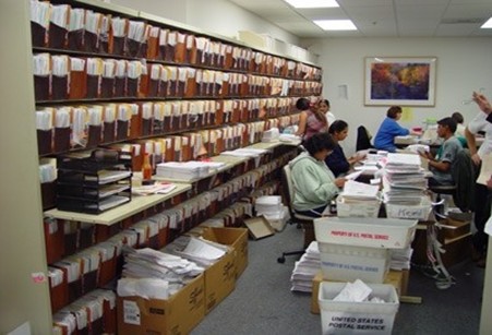 Staff Updating a Filing System