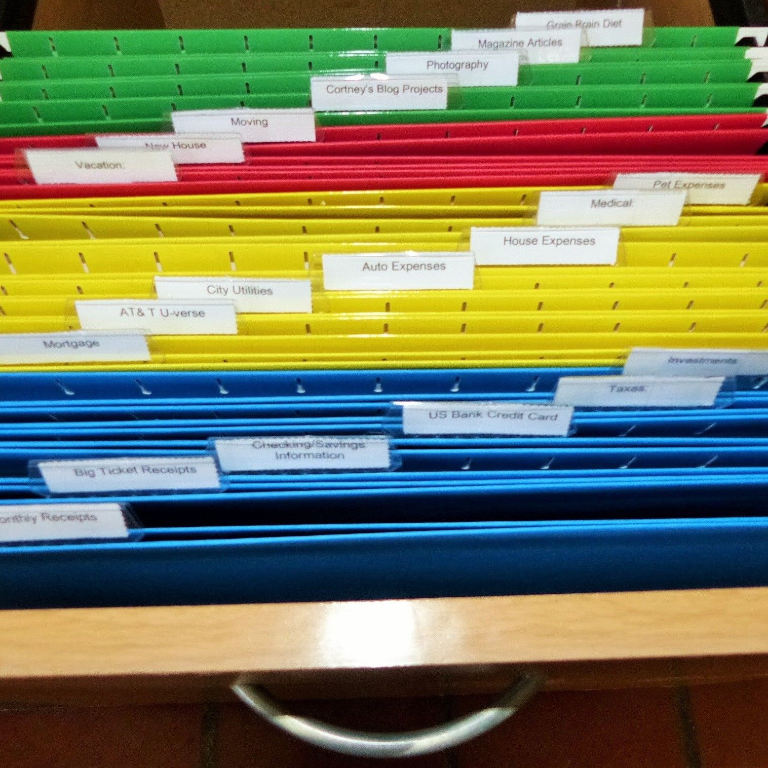 Color Coded Files