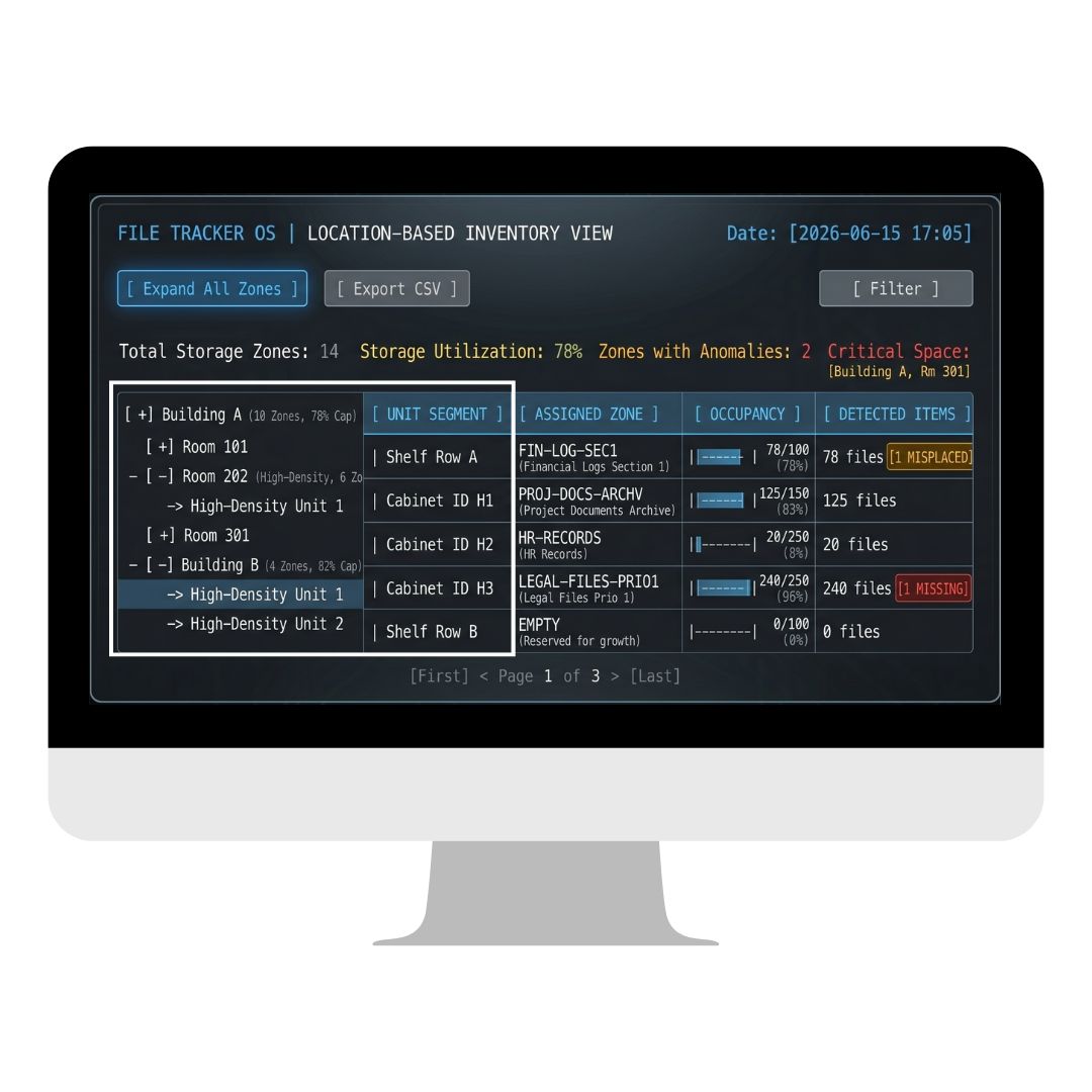 IoTFileTracker Inventory Dashboard